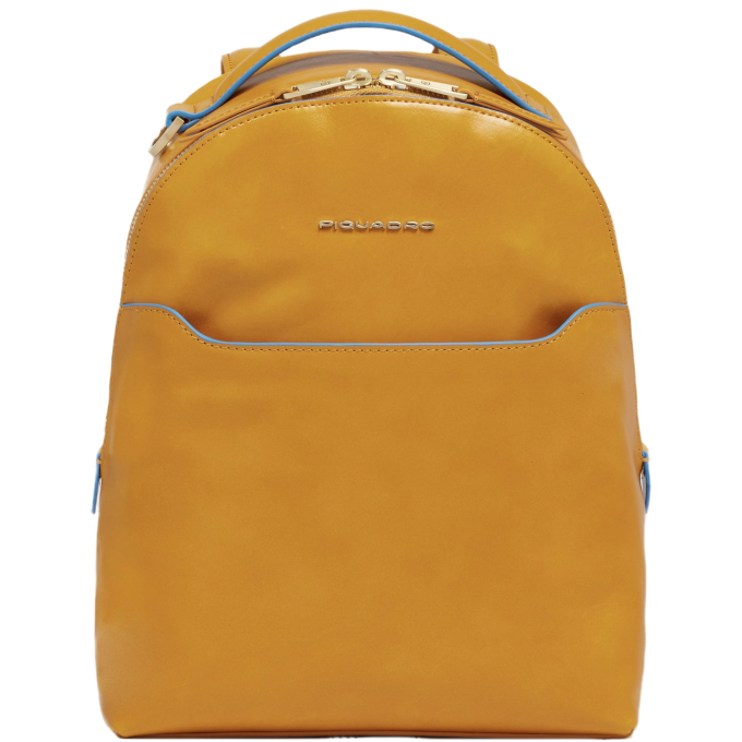Рюкзак женский PIQUADRO BLUE SQUARE CA6677B2/G горчичный кожа